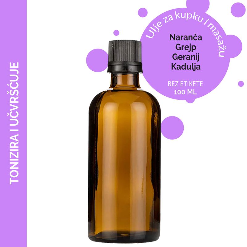 Huile de Bain et de Massage - Raffermissante - 100ml - Marque Blanche