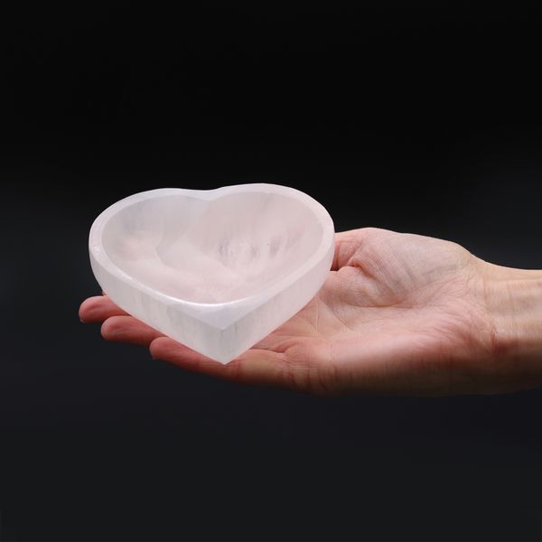 Bol Coeur en Sélénite - 10cm