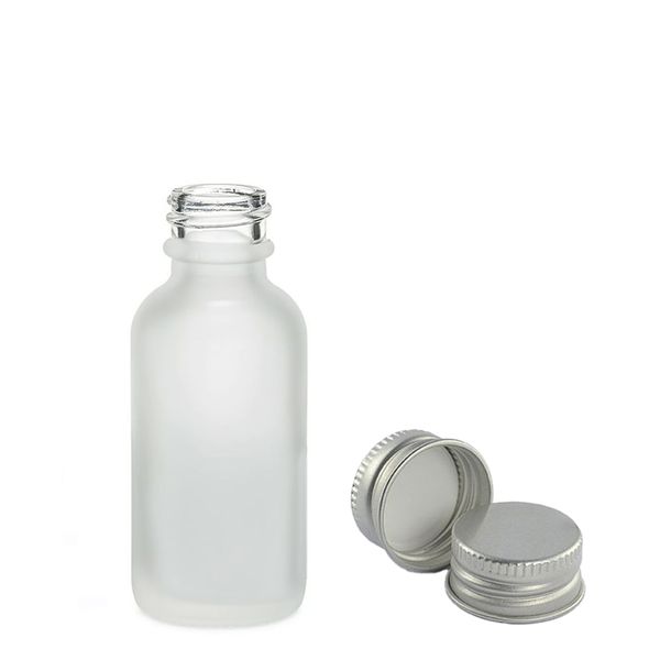 Mat Bijela Staklena Bočica s Aluminijskim Čepom 10ml