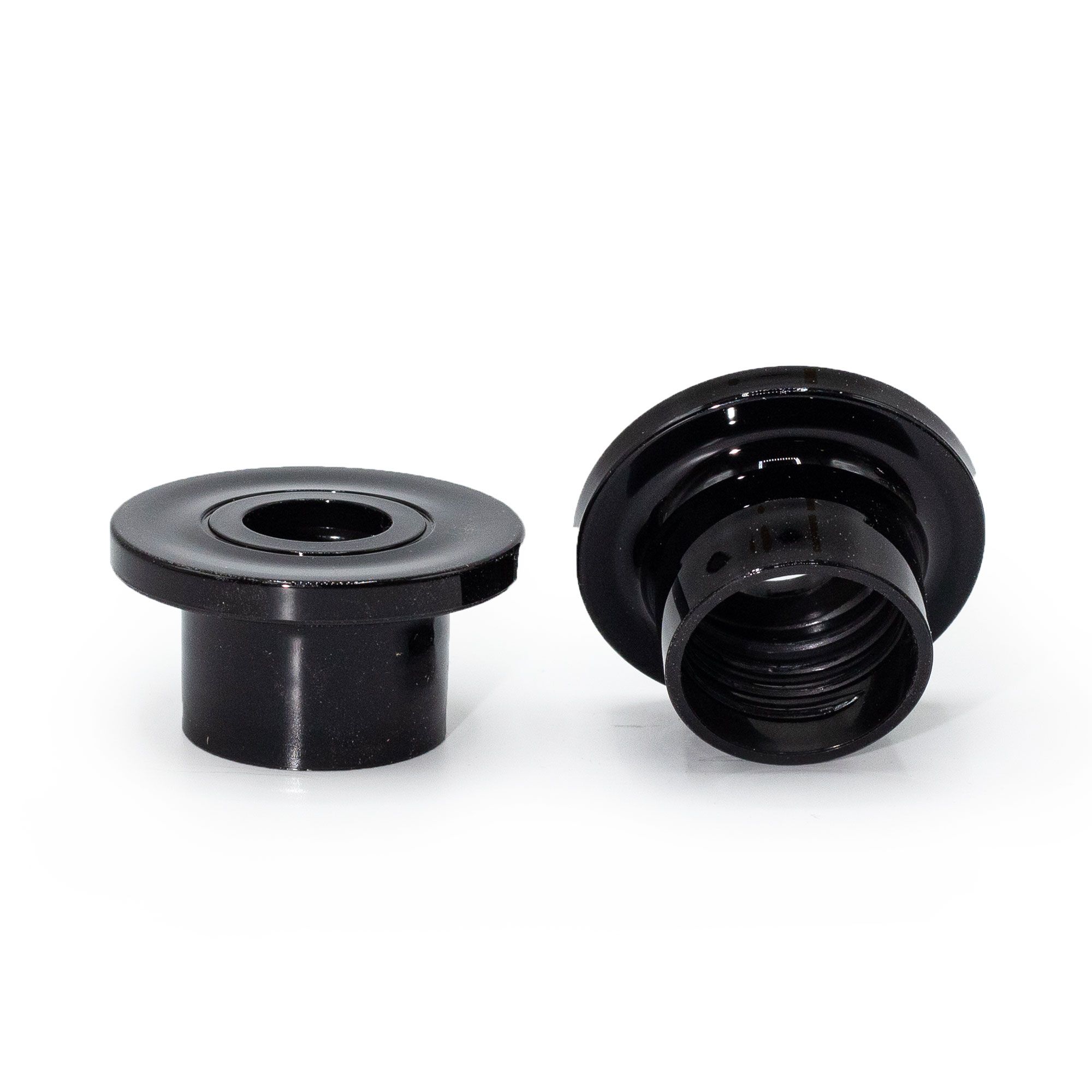 Tappo con Buco per Diffusore 28 mm - Forma T in Plastica Nera  (RDBot-11 a 16 e 21 a 32)