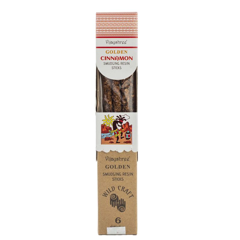 30g Golden Cinnamon Smudging Resin Sticks (6s)
