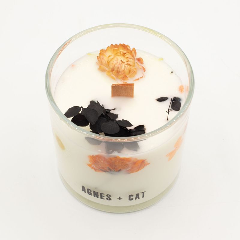 Agnes + Cat Extra Large  Crackle Soy Candle - Lakeland Mocha