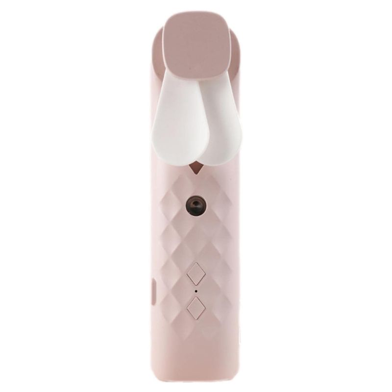Ventilateur et Vaporisateur de Visage Nano Mist Rose - Rechargeable par USB
