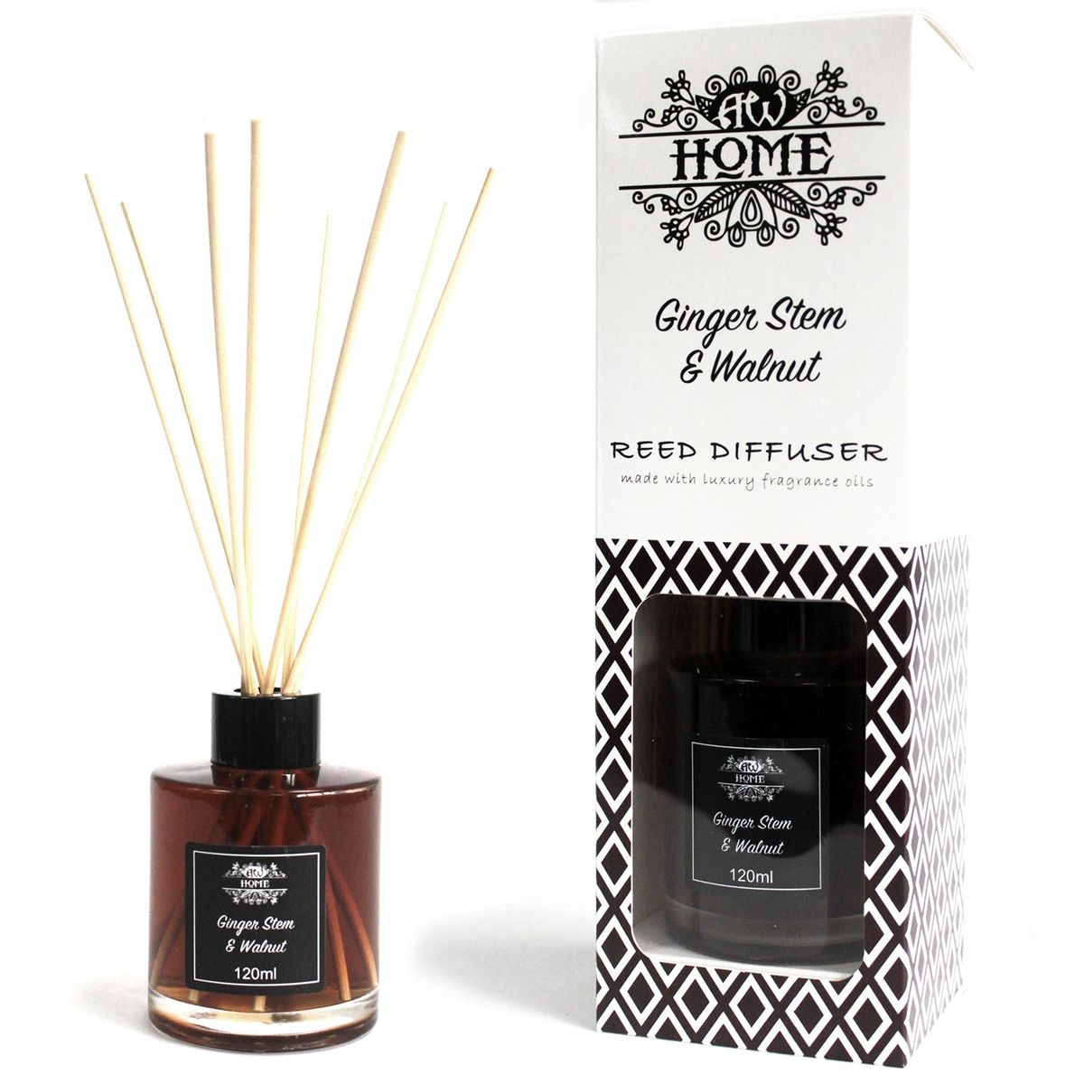 Difusor aromático 120 ml - gengibre e noz