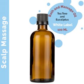 Huile de Bain et de Massage - Cuir Chevelu - 100ml - Marque Blanche