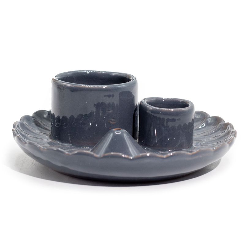 Palo Santo Stick & Smudge Holder - Lotus Flower - Grey Gloss