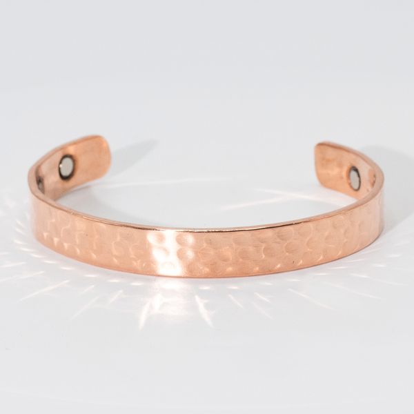 Bracelets masculins cuivre massif avec aimants (assortiment mixte)