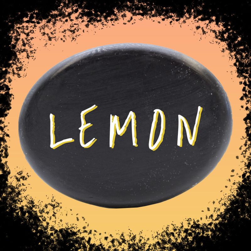 Savon au Charbon 85g- Citron - Marque Blanche