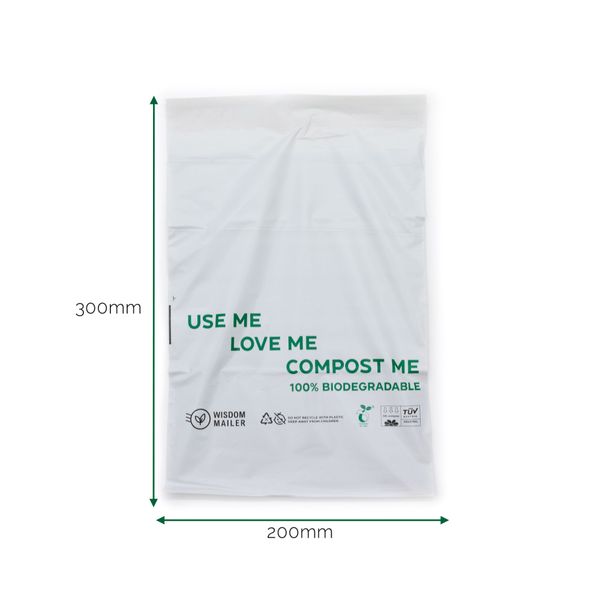 Sobre de correo biodegradable al 100% (200x300mm)