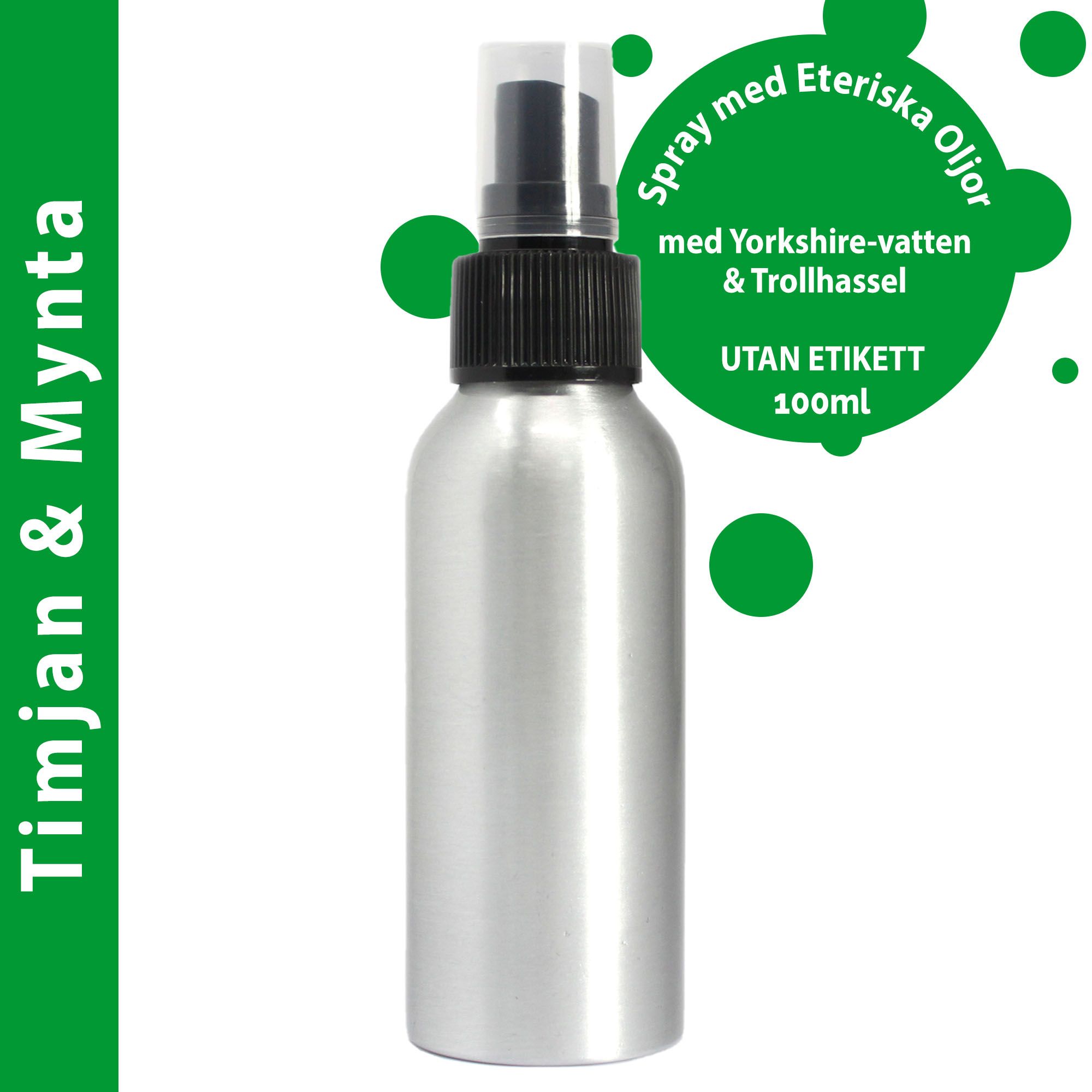 100ml Sprej s Eteričnim Uljima Timijan i Menta - Bez Etikete