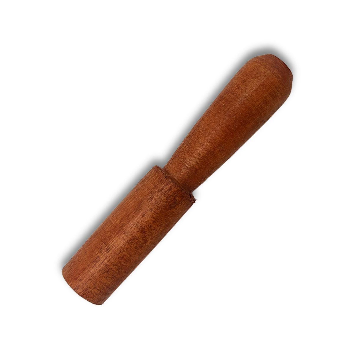 Pau de madeira - 13 cm - Cabo moldado - sem couro