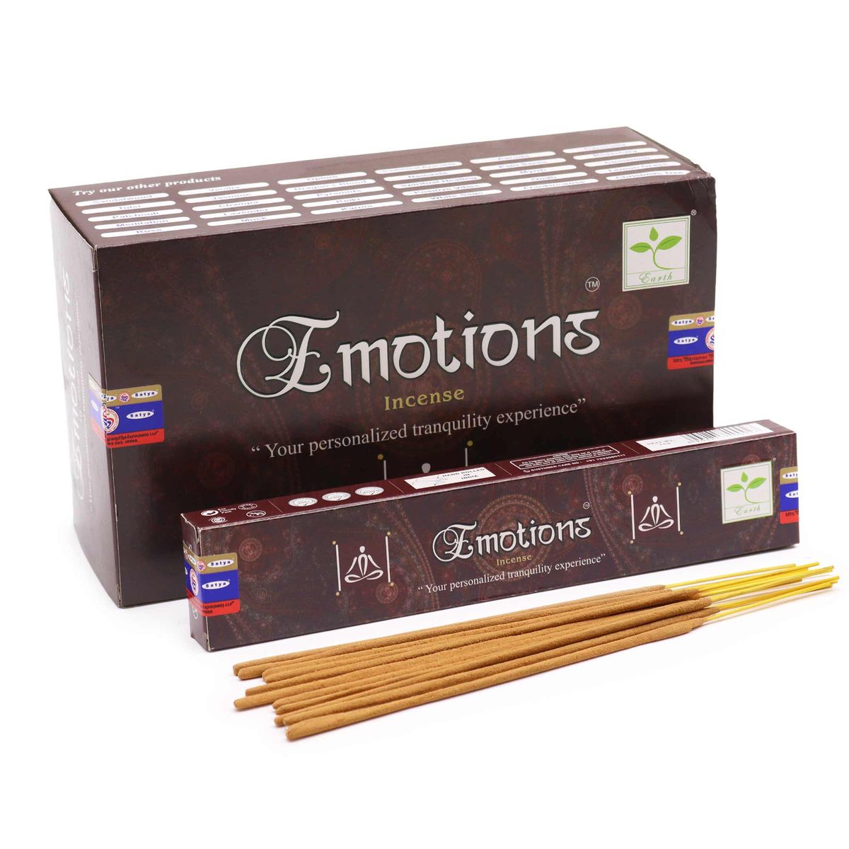 Varetas de incenso Satya 15 g - Emoção