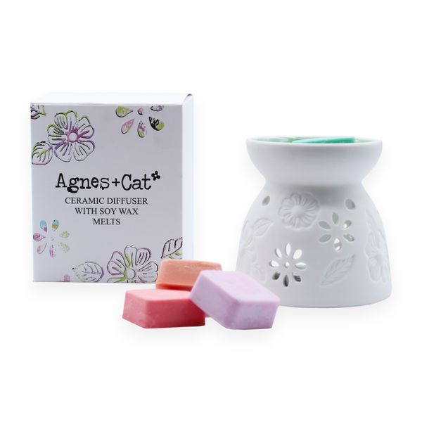Ceramic Wax Melt Diffuser with Soy Wax Melts