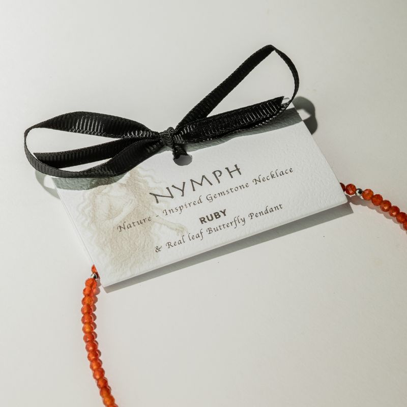 Nymph Spirit Gemstone Necklace Set - Blood Moon