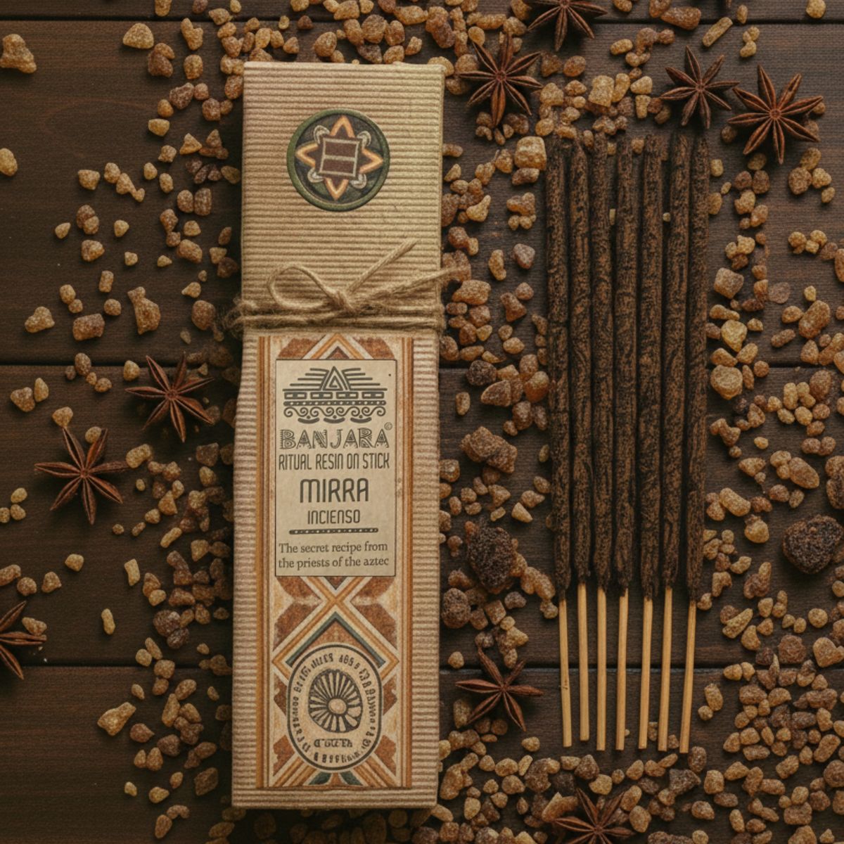 Resina ritual em bastão - Mirra