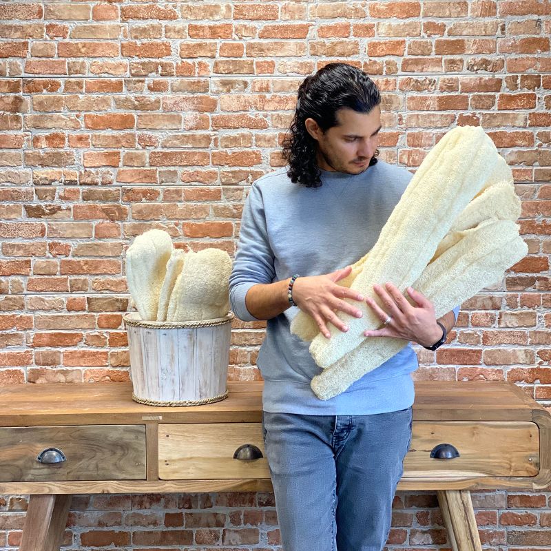Loofah Entier de Luxe Égyptien - Comprimé - 50-60cm