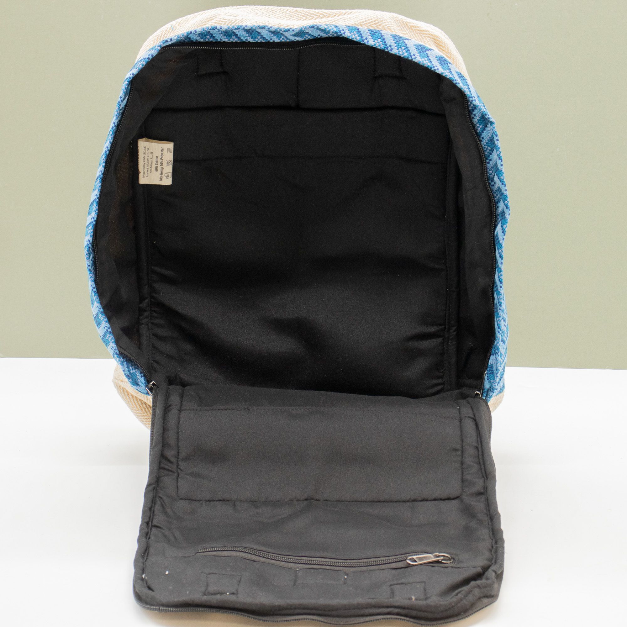 Large Kathmandu Backpack - Dhaka Design (39x28x13cm)