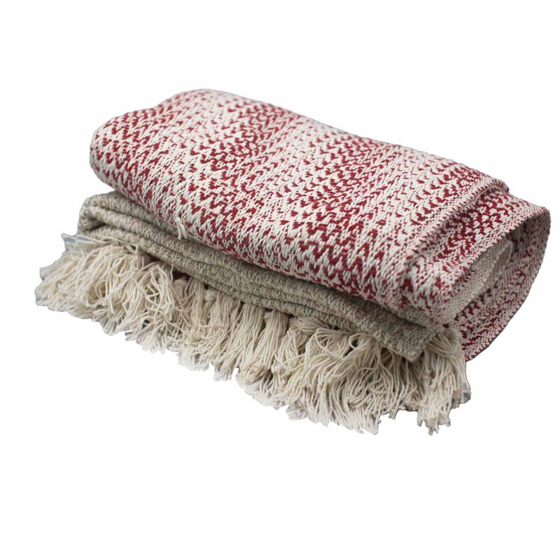 Плед Boho Comfort 125x150 см - Рубіновий Двоколірний