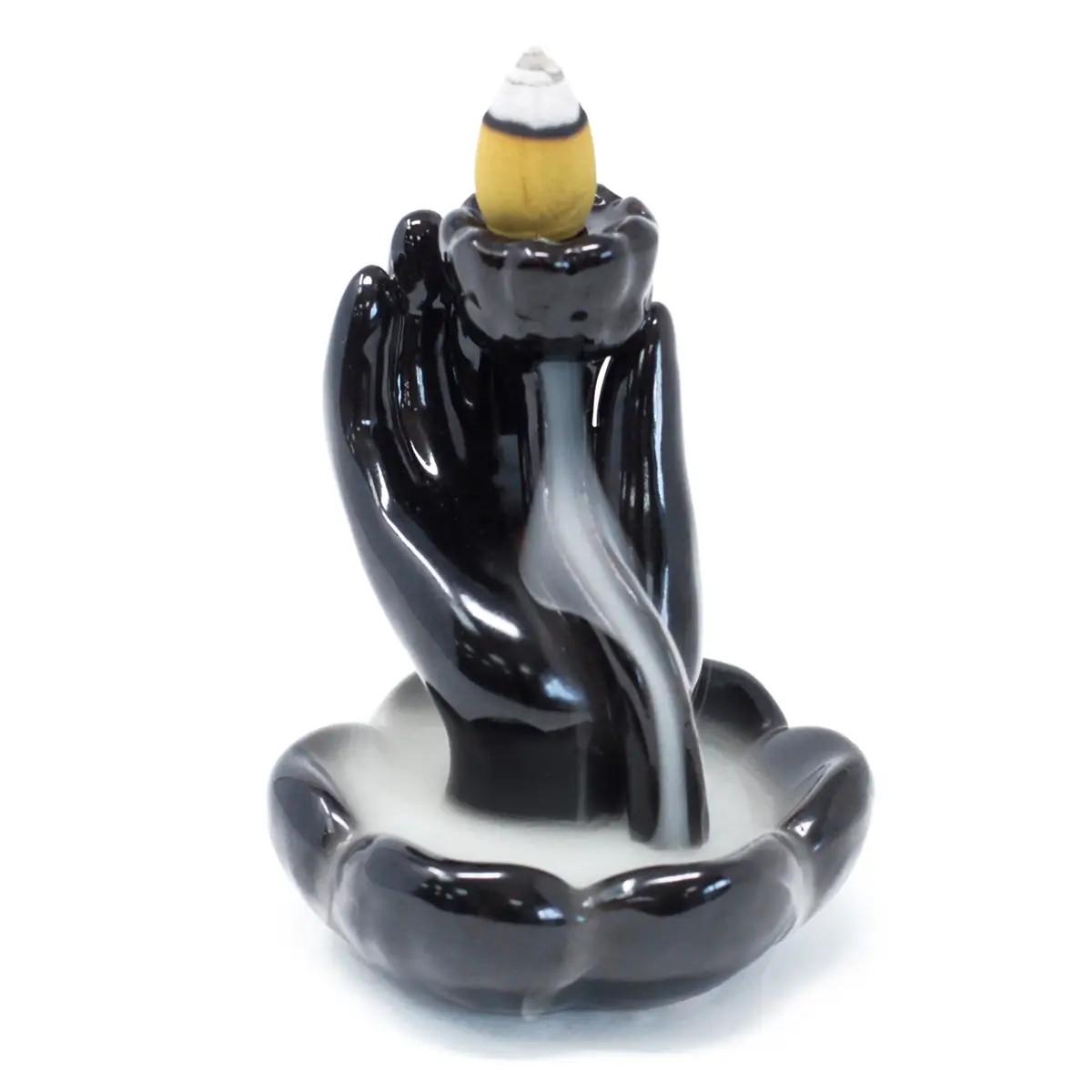 Back Flow Incense Burner - Hand & Lotus Flower — Incense · GlowDuty apothecary