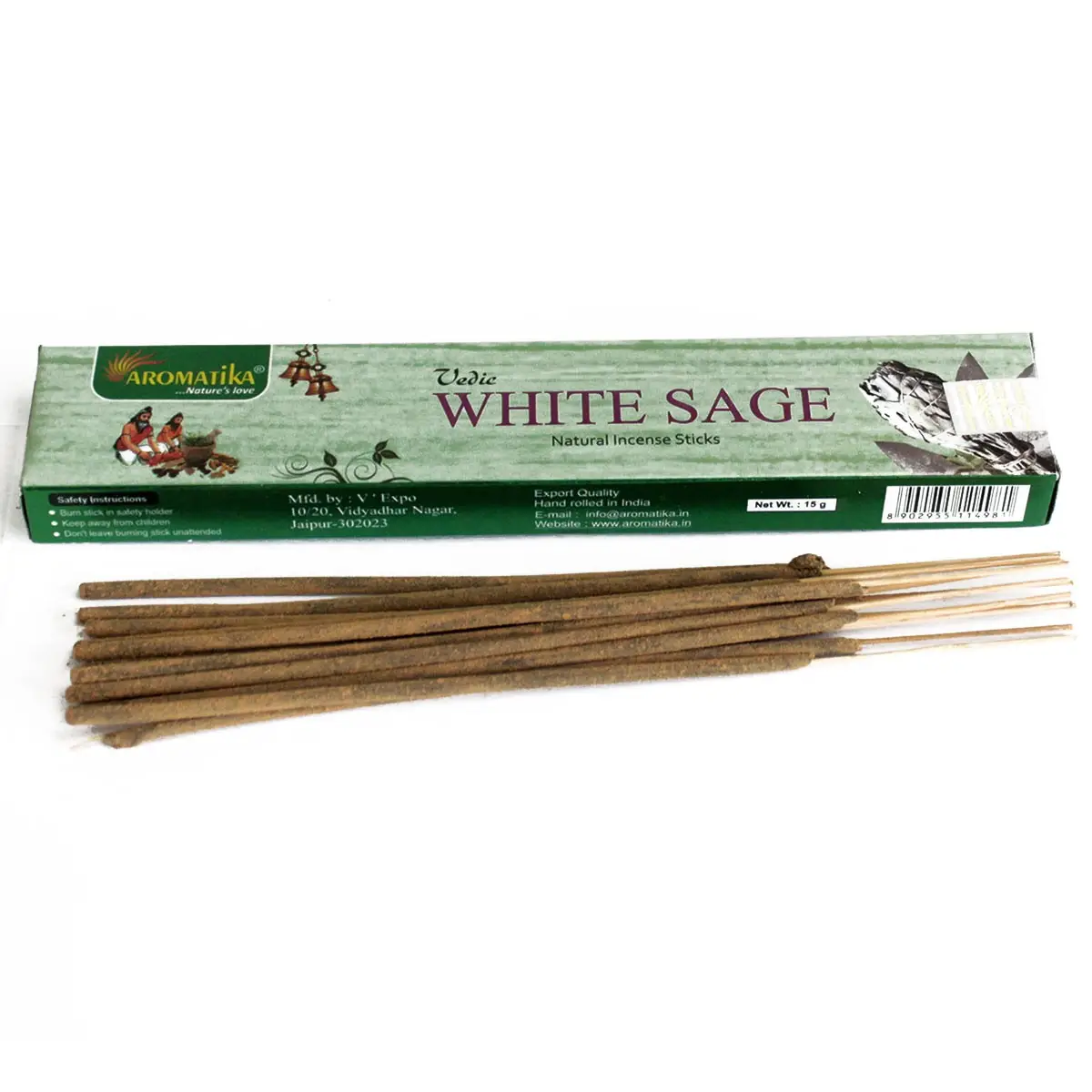 Vedic Incense Sticks - White Sage — Incense · GlowDuty apothecary