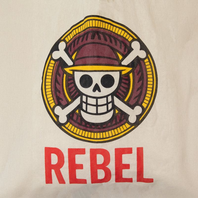 Iconic Basic Tote Bag - REBEL - (40x37cm) - Natural 4oz