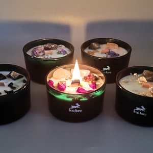 Hop Hare Crystal Magic Flower Candles