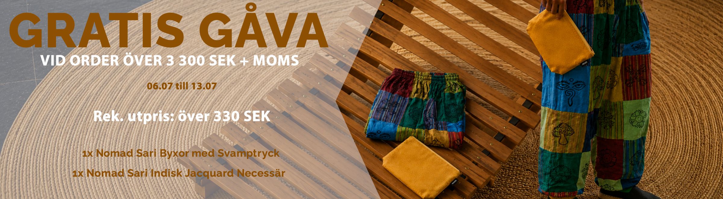 Gratis gåva vid order över 3 300 SEK