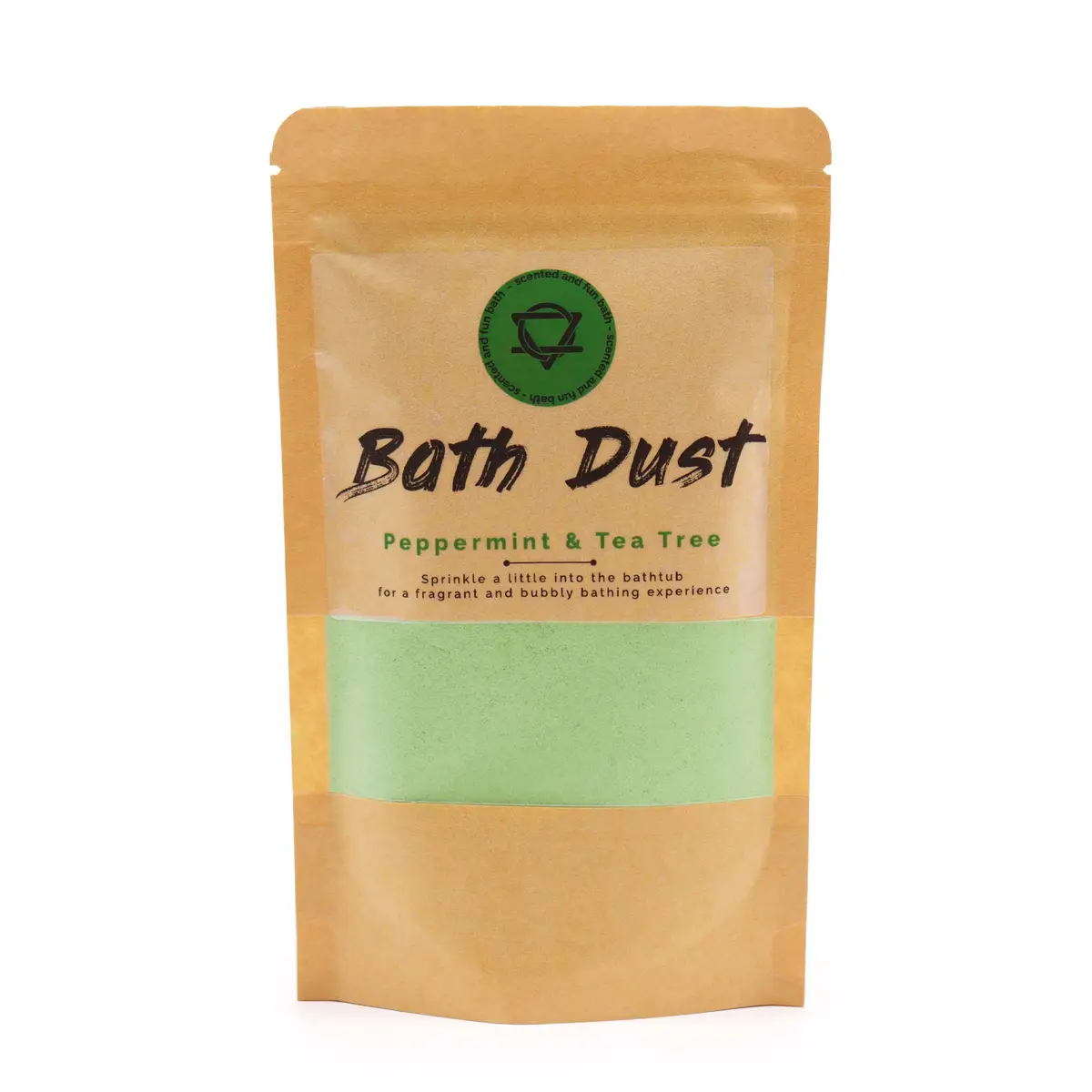 Peppermint & Tea Tree Bath Dust 200g — Bath · GlowDuty apothecary