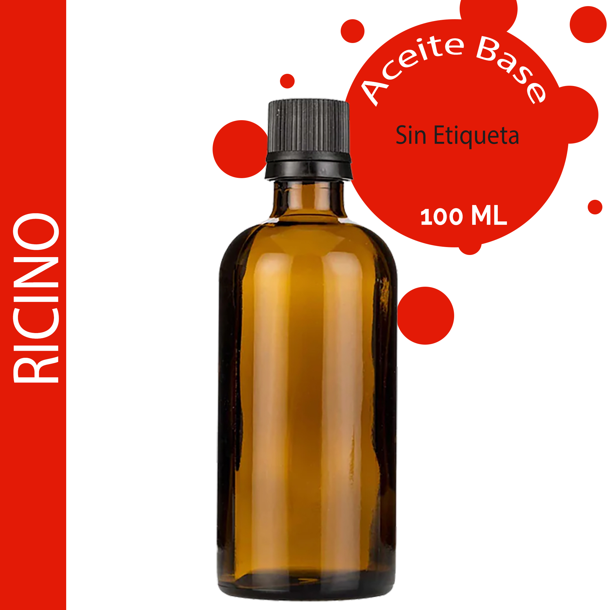 Aceite Base de Ricino - 100ml - Sin etiquetar