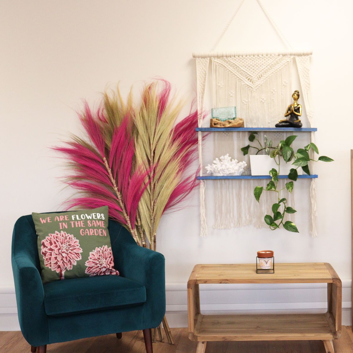 Prateleiras em Macramé