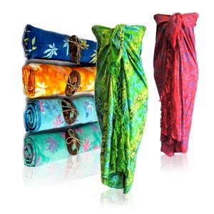 Bali Block Print Sarongs with Coco Décor