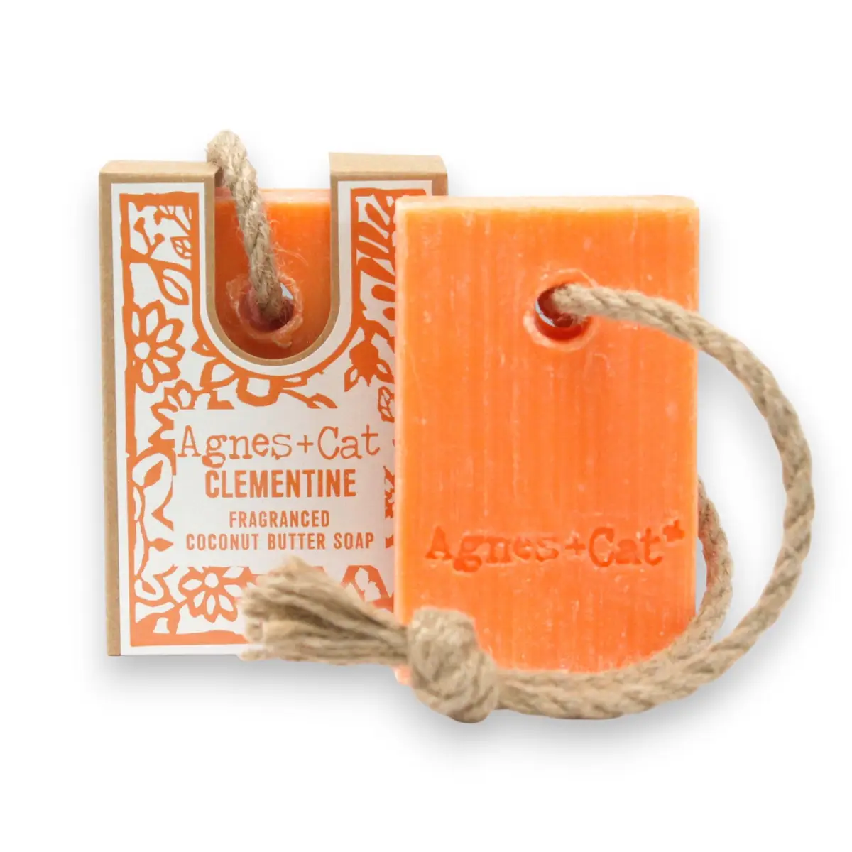 Agnes + Cat Soap On A Rope - Clementine — Soap · GlowDuty apothecary