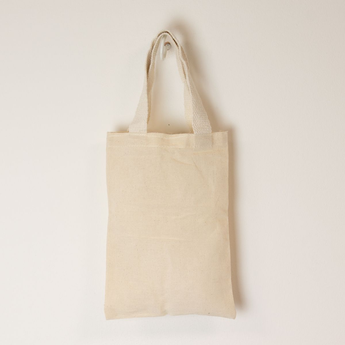 Nomad Sari Icónica Mini Bolsa Tote de Presente - Sem impressão - (25x18 cm) - Natural 4 oz
