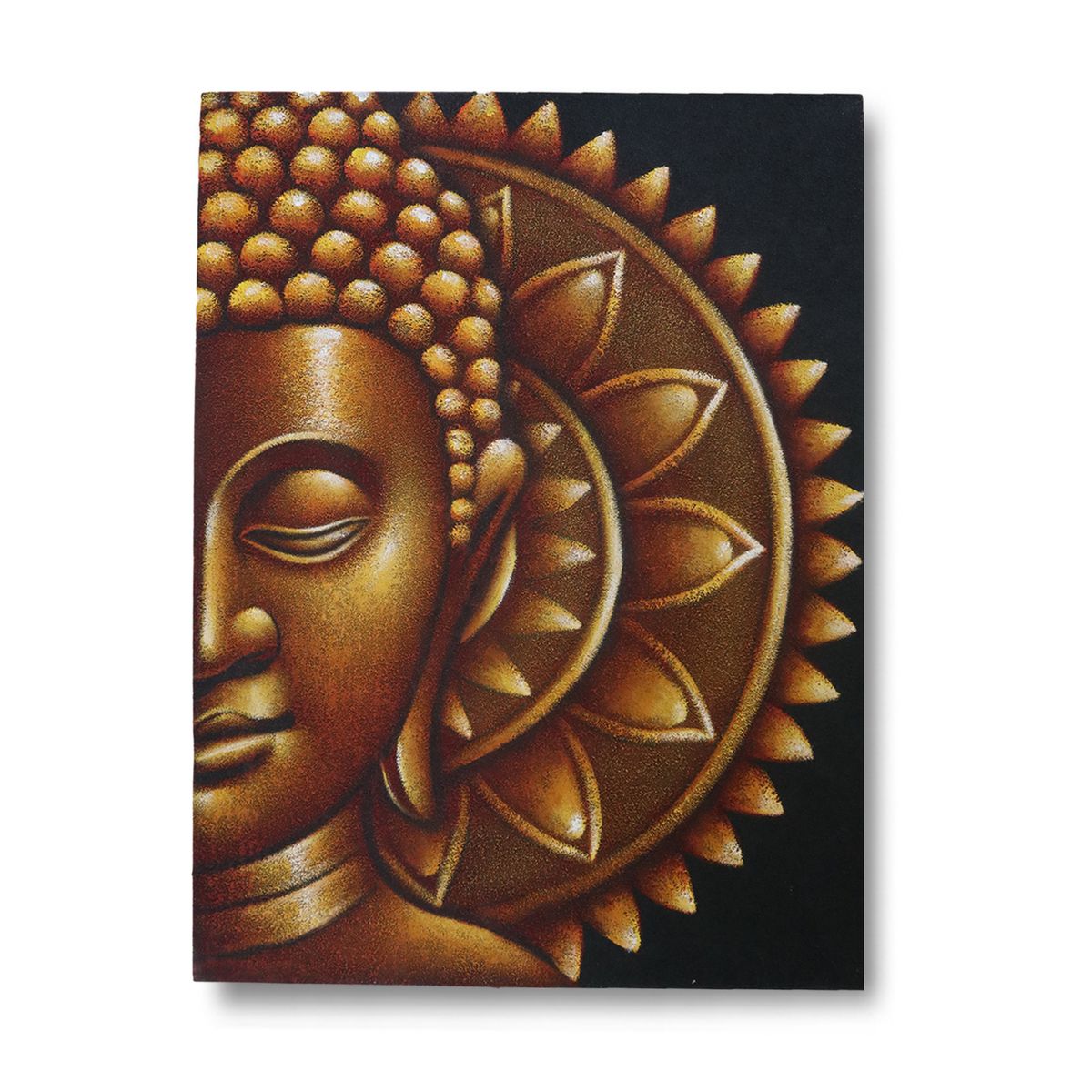 Mandala Média Buda Dourado 60x80cm