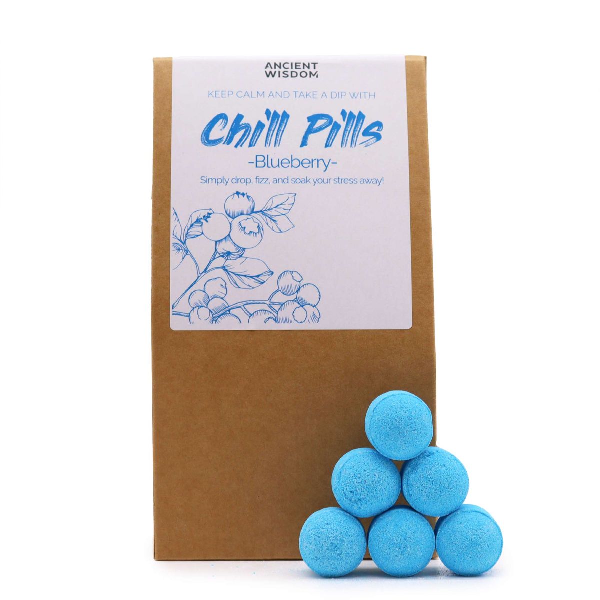 Pacote de presente Chill Pills 350 g - Mirtilo