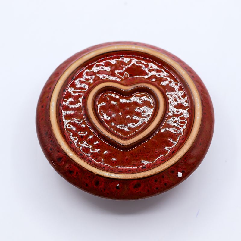 Palo Santo Stick & Smudge Holder - Red with Heart Gloss