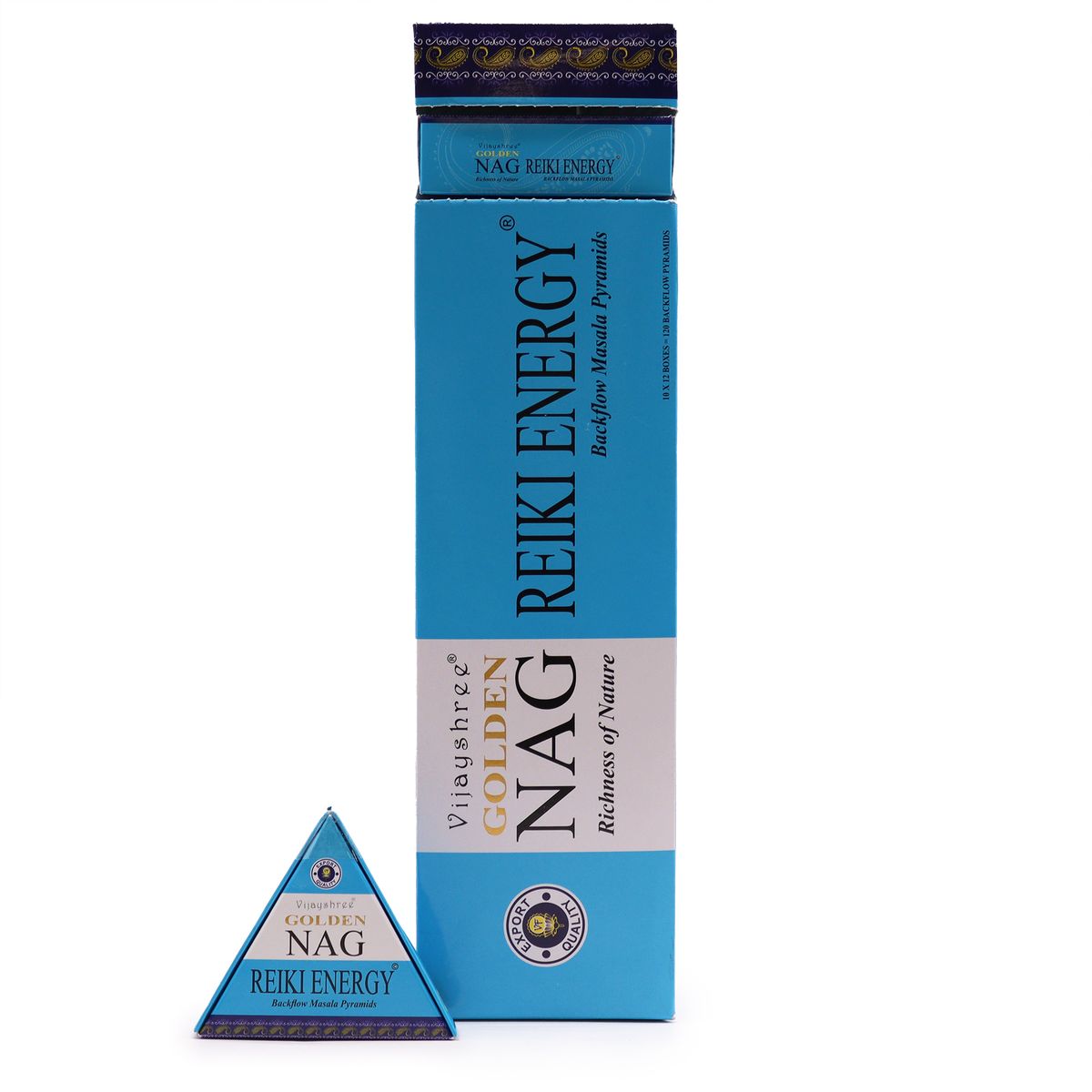 cones de incenso Refluxo Inverso Jumbo Dourado Nag