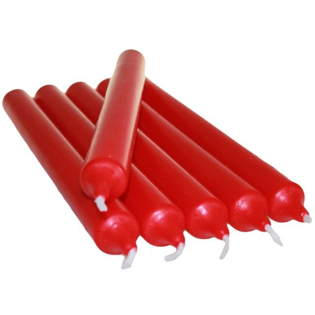 Vela de jantar - Vermelho