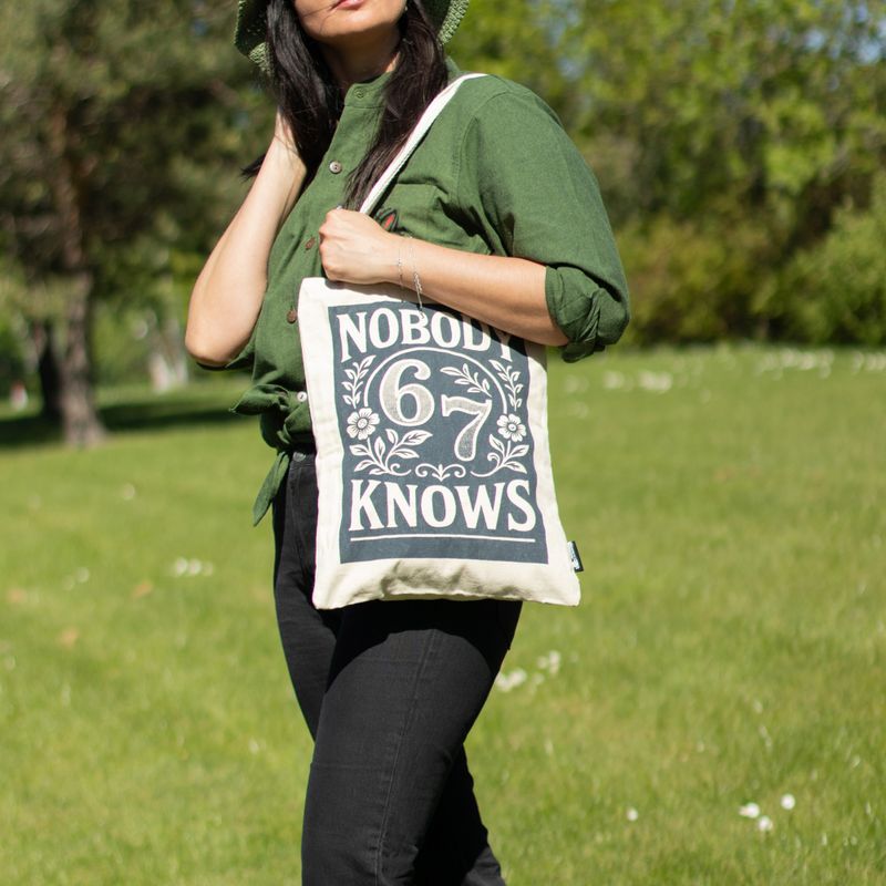 Iconic Toni Tote Bag - Nobody Knows 67 (41x31cm) - Natural 10oz
