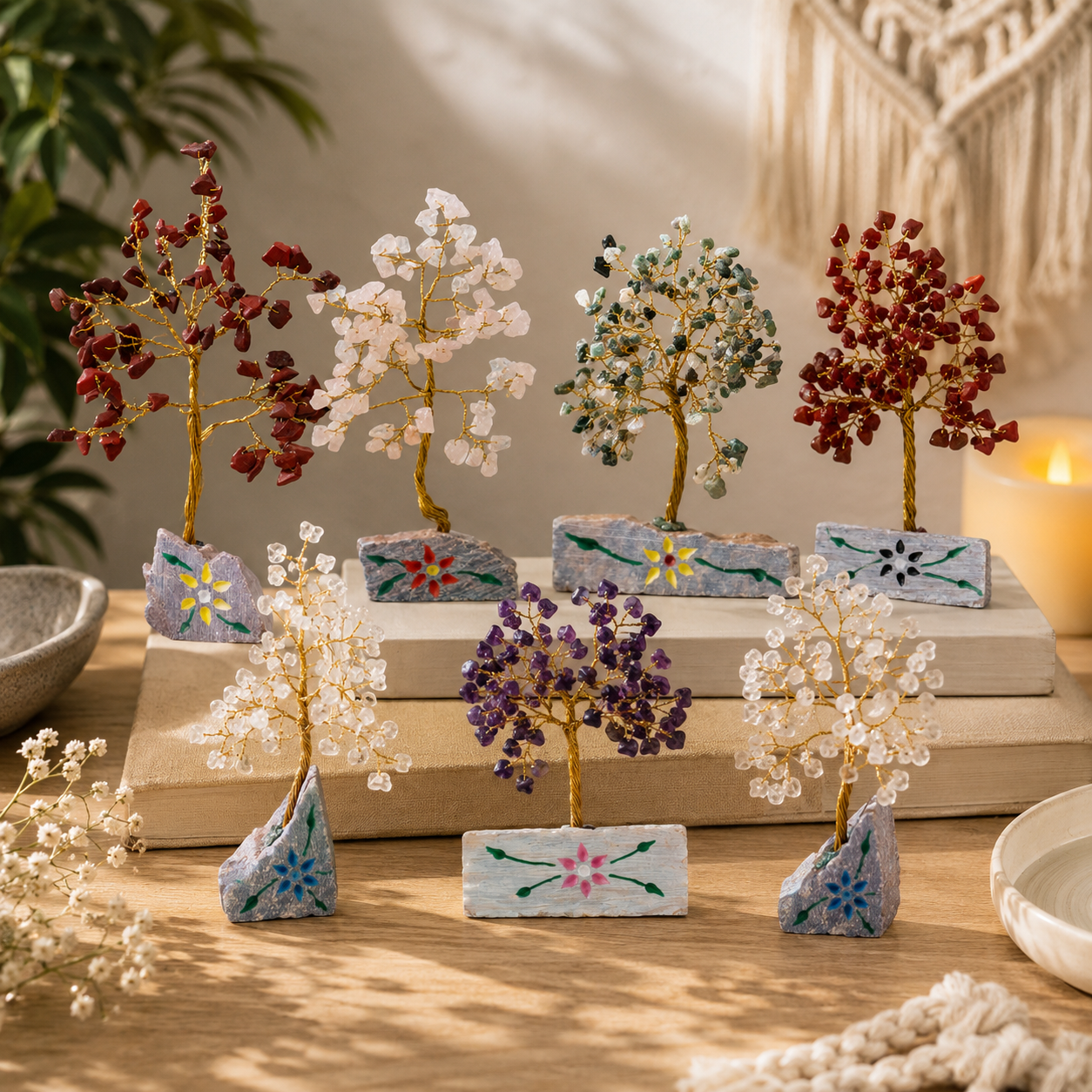 Indian Gemstone Trees