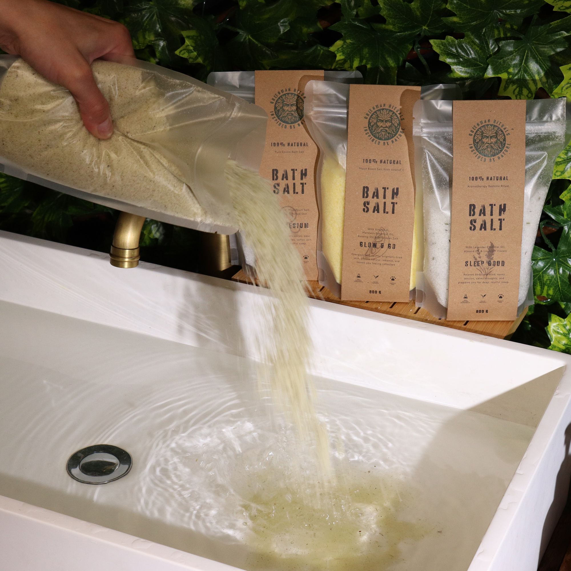Menthol Aromatherapy Epsom Bath Salt 800g Pouch – Recovery
