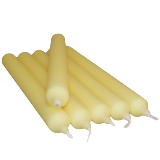 Velas de jantar amarelas a granel (100)