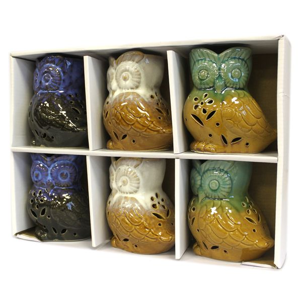 Brûleur à l'Huile Rustique Classique - Hibou de Côté (assortis)