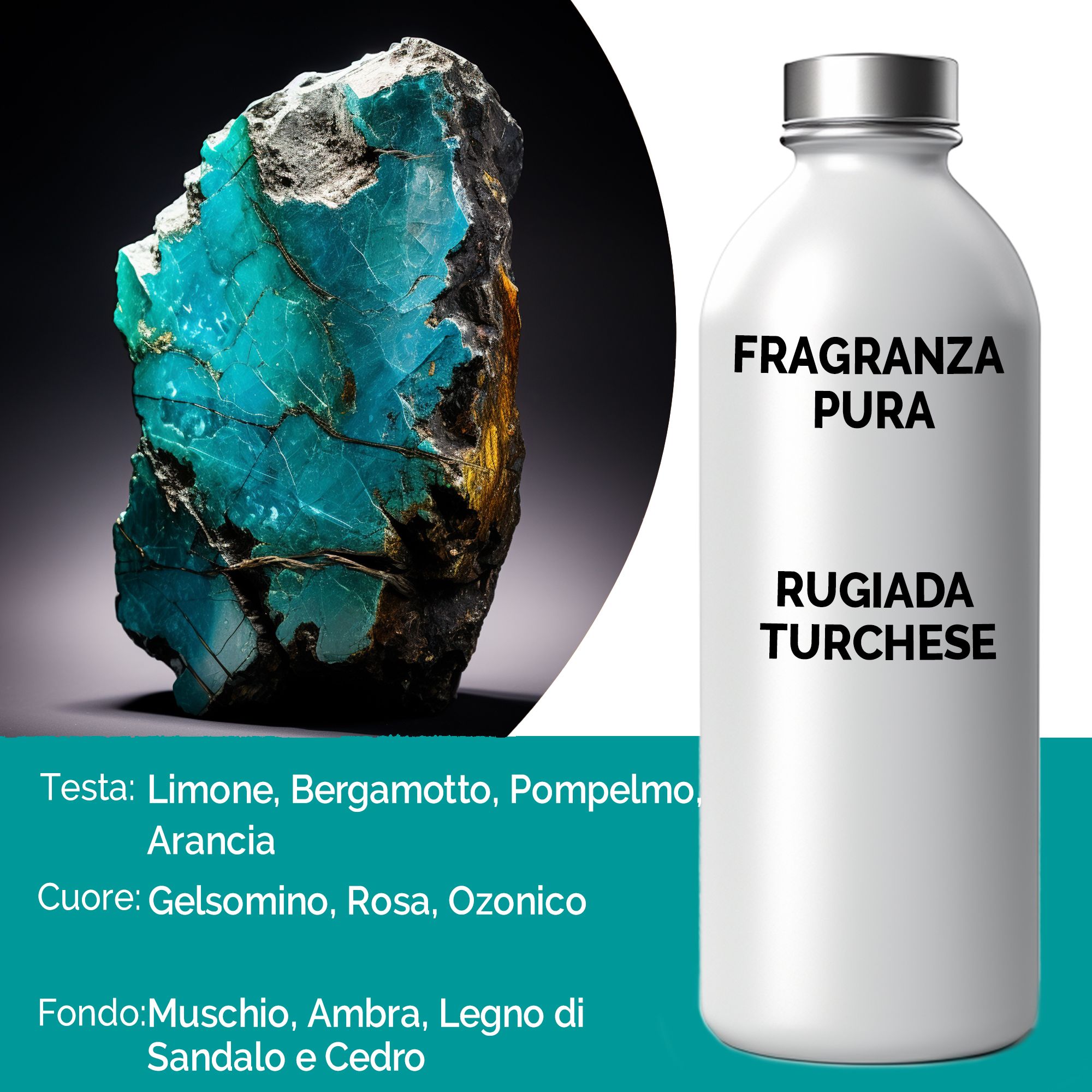 Fragranza Pura 500g - Rugiada Turchese