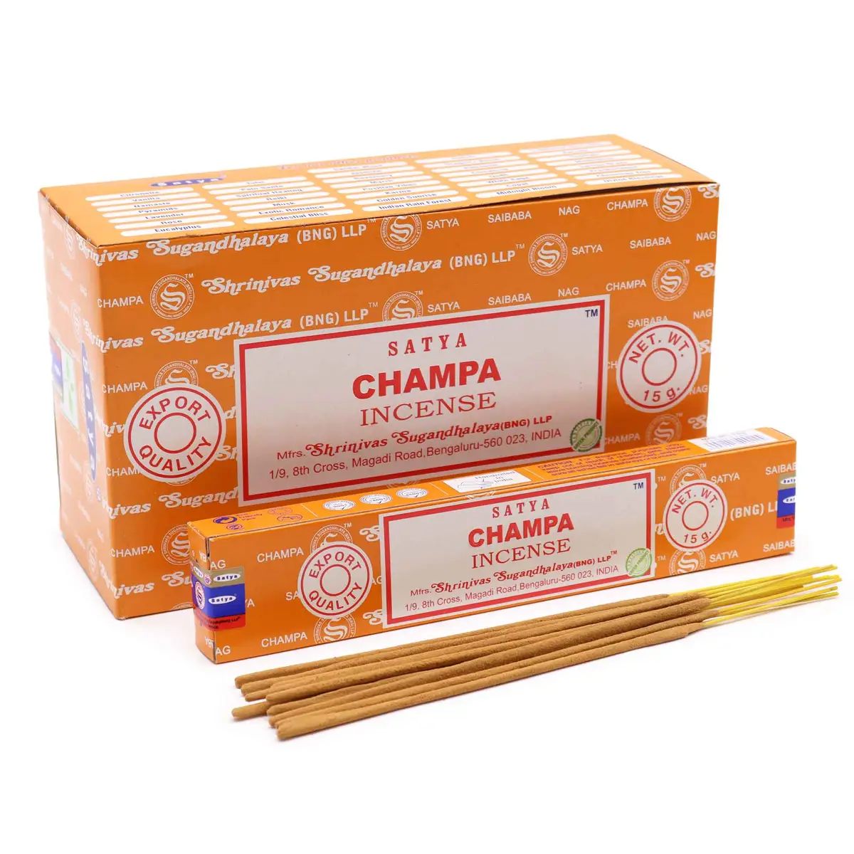 Satya Incense 15gm - Champa — Incense · GlowDuty apothecary