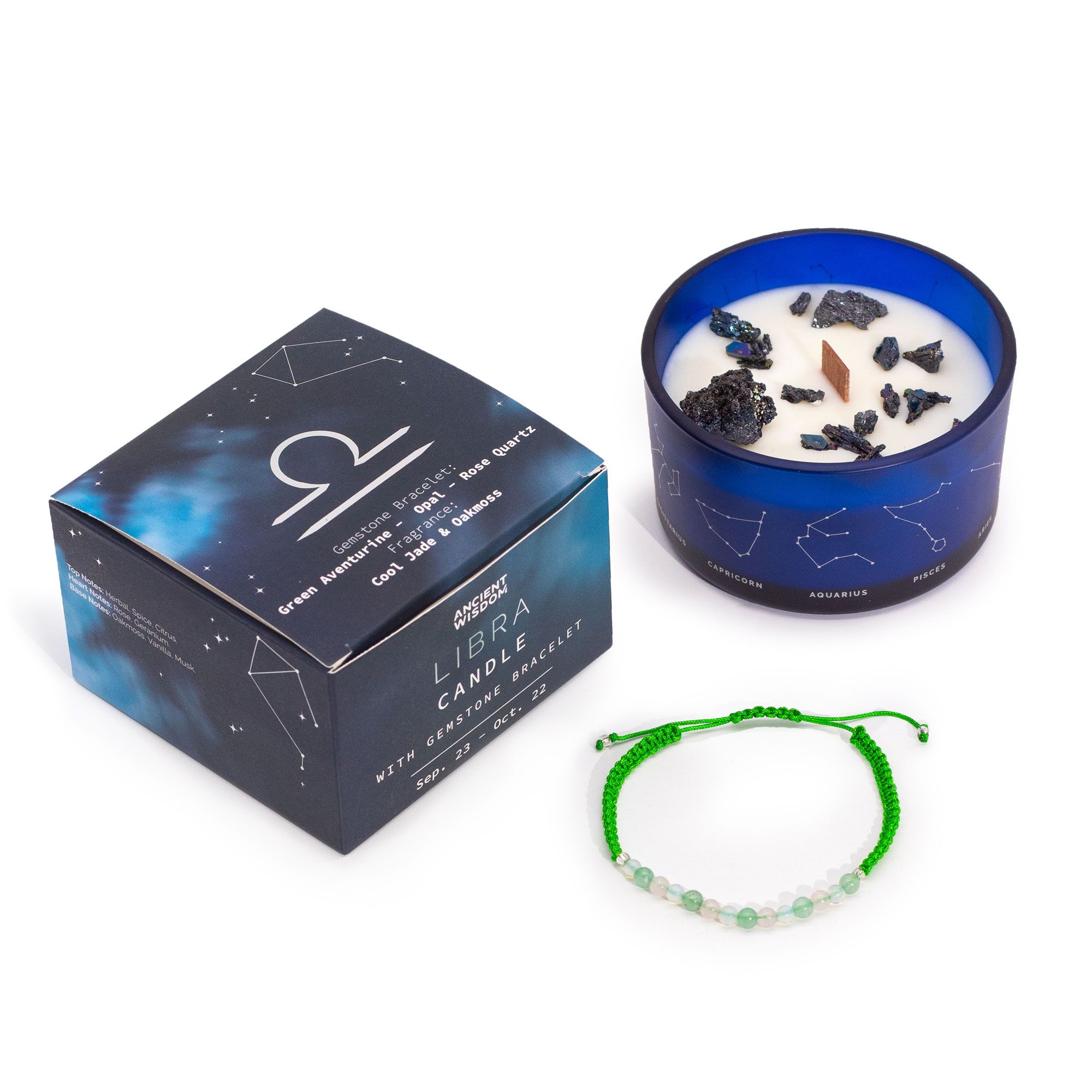 Candele Zodiaco con Braccialetto - Kit di Avviamento
