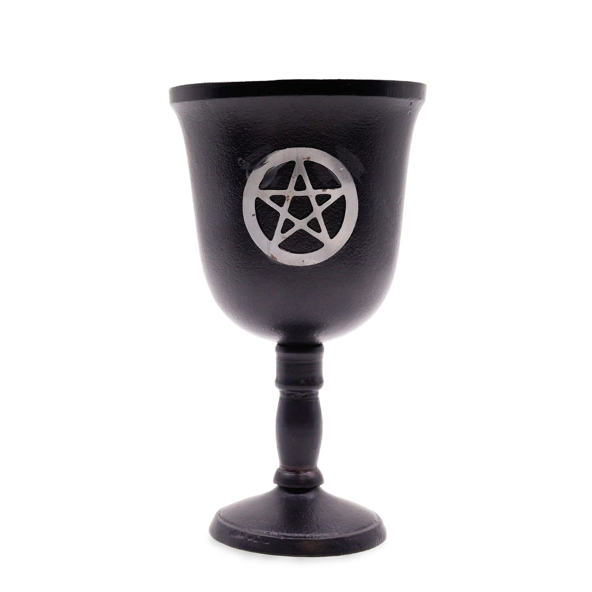 Cálice ritual de ferro - Pentágono - 20x11 cm