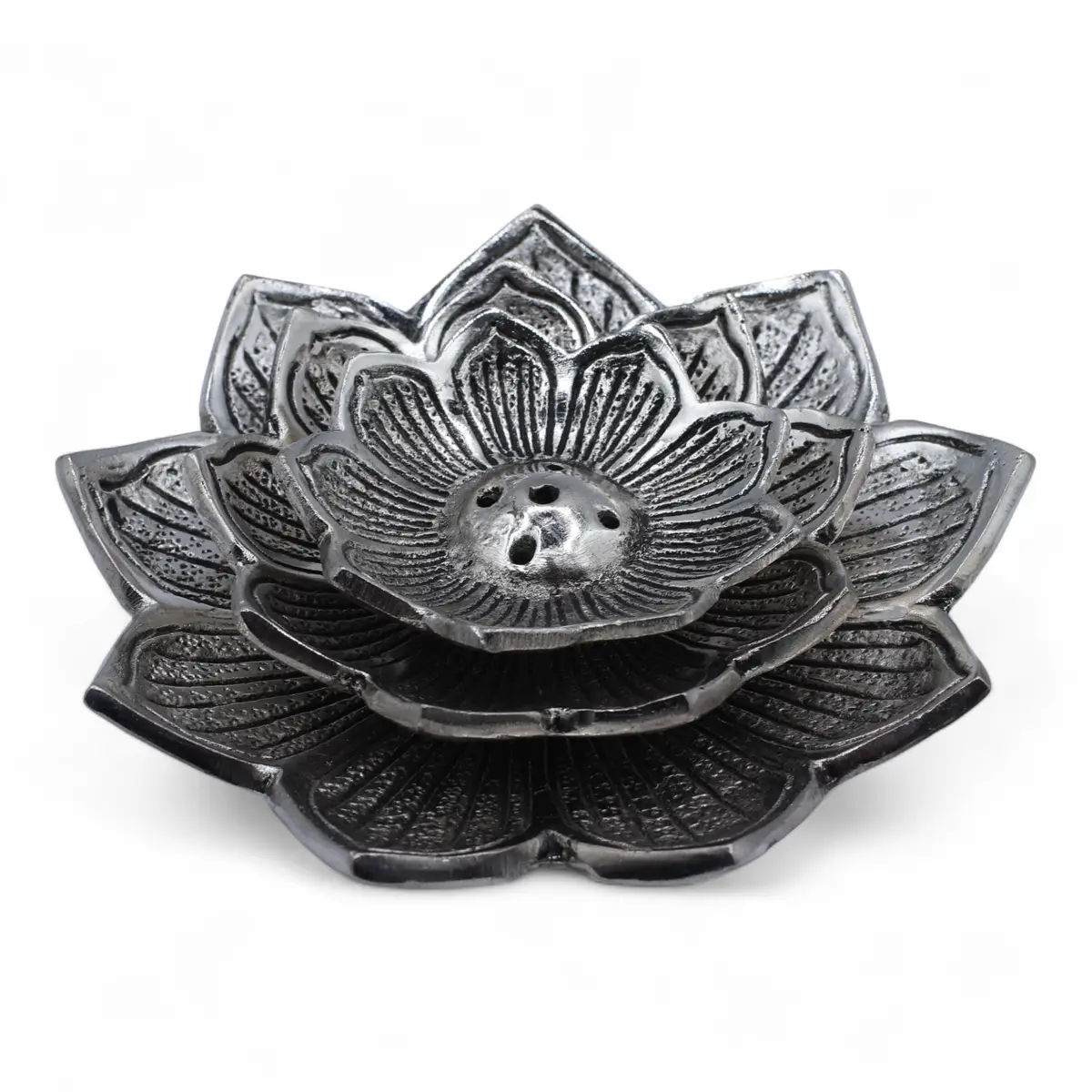 Tri-Flower Lotus Flower Incense Holder — Incense · GlowDuty apothecary