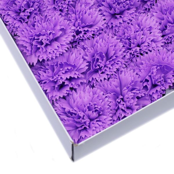 Fleurs de Savon pour Bouquet - Oeillets Violet