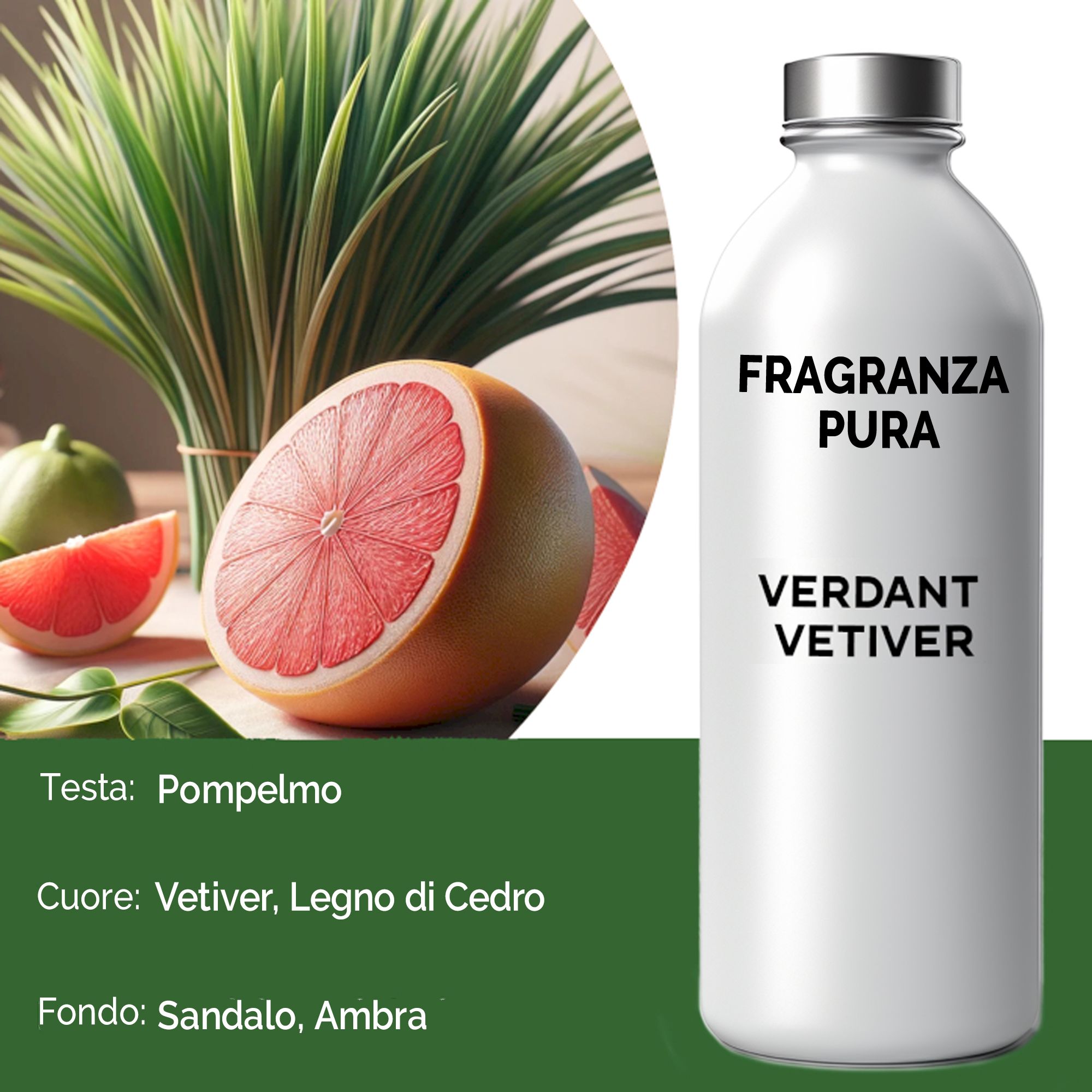 Fragranza Pura - Vetiver Verdeggiante - 500g